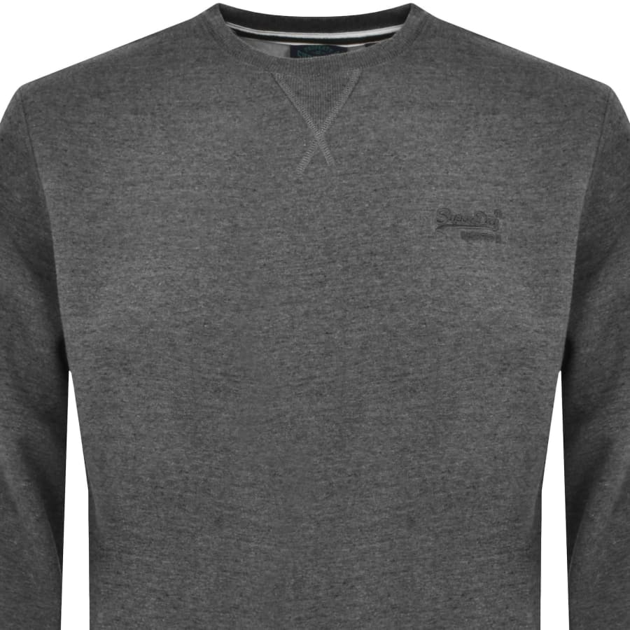 Superdry Essential Logo Sweatshirt Grey Mainline Menswear